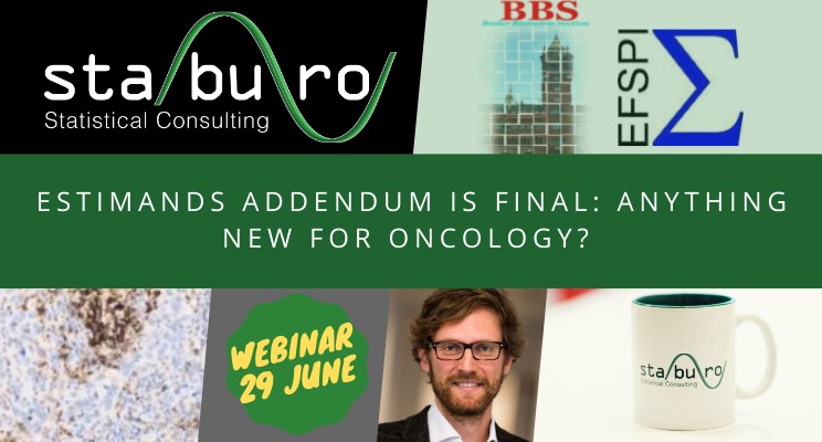 Staburo @ Joint EFSPI / BBS Webinar: Estimands addendum is final: Anything new for oncology?