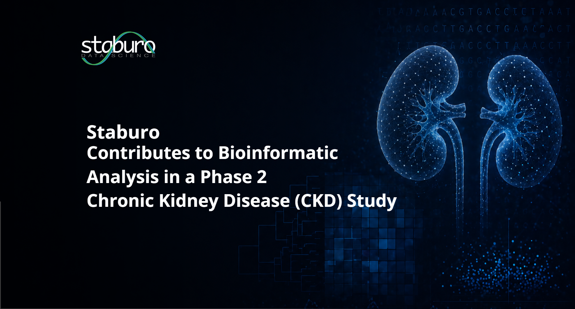 Staburo Contributes to Bioinformatic Analysis in a Phase 2 Chronic Kidney Disease (CKD) Study